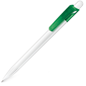 SYMPHONY, ручка шариковая, фростированный зеленый/белый, пластик