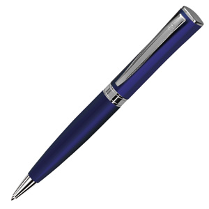 WIZARD, ручка шариковая, синий/хром, металл