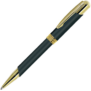 ADVOCATE, ручка шариковая, черный/золотистый, металл