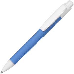 ECO TOUCH, ручка шариковая, голубой, картон/пластик