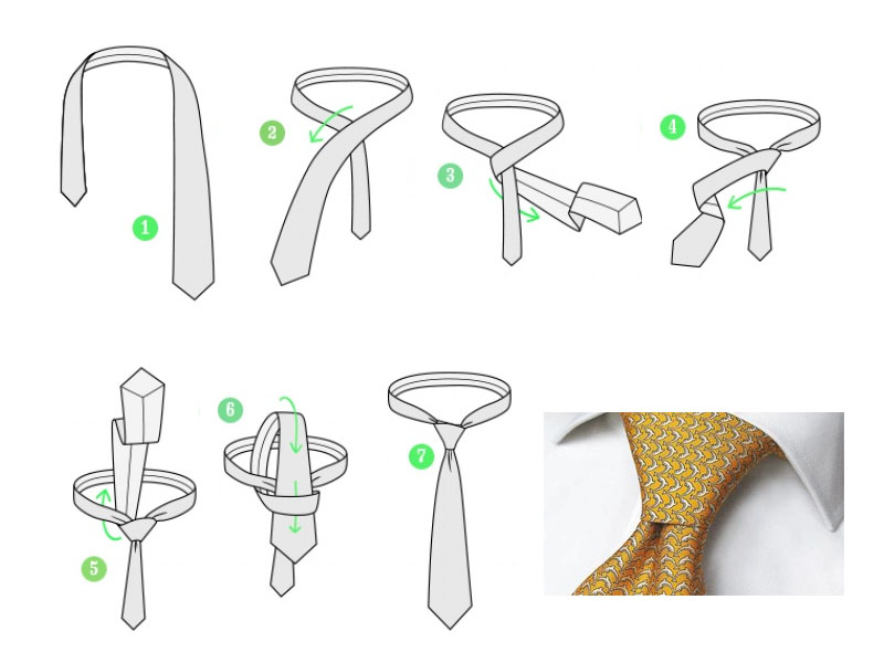 5 способов красиво завязать галстук Четвертной узел