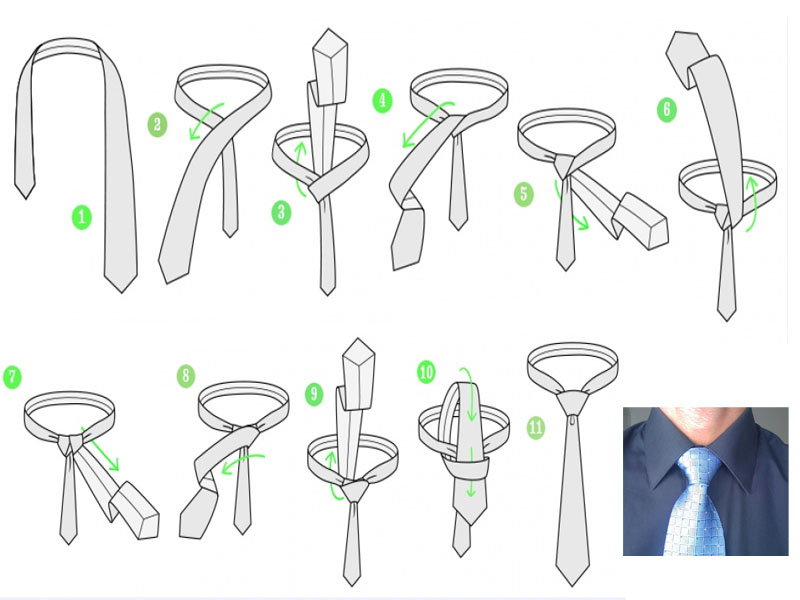 5 способов красиво завязать галстук Виндзор узел