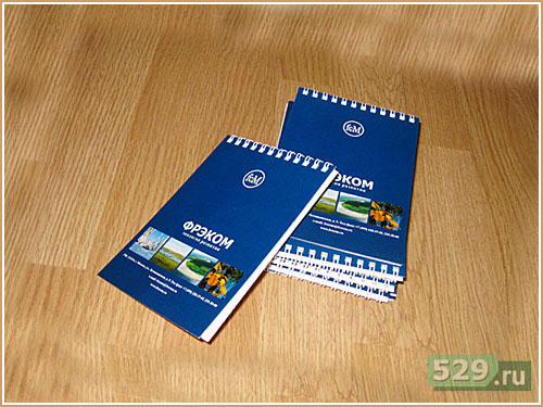 Печать логотипов на блокнотах и кубариках 529