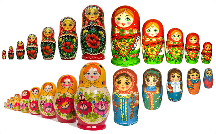 Русская кукла матрешка сувениры