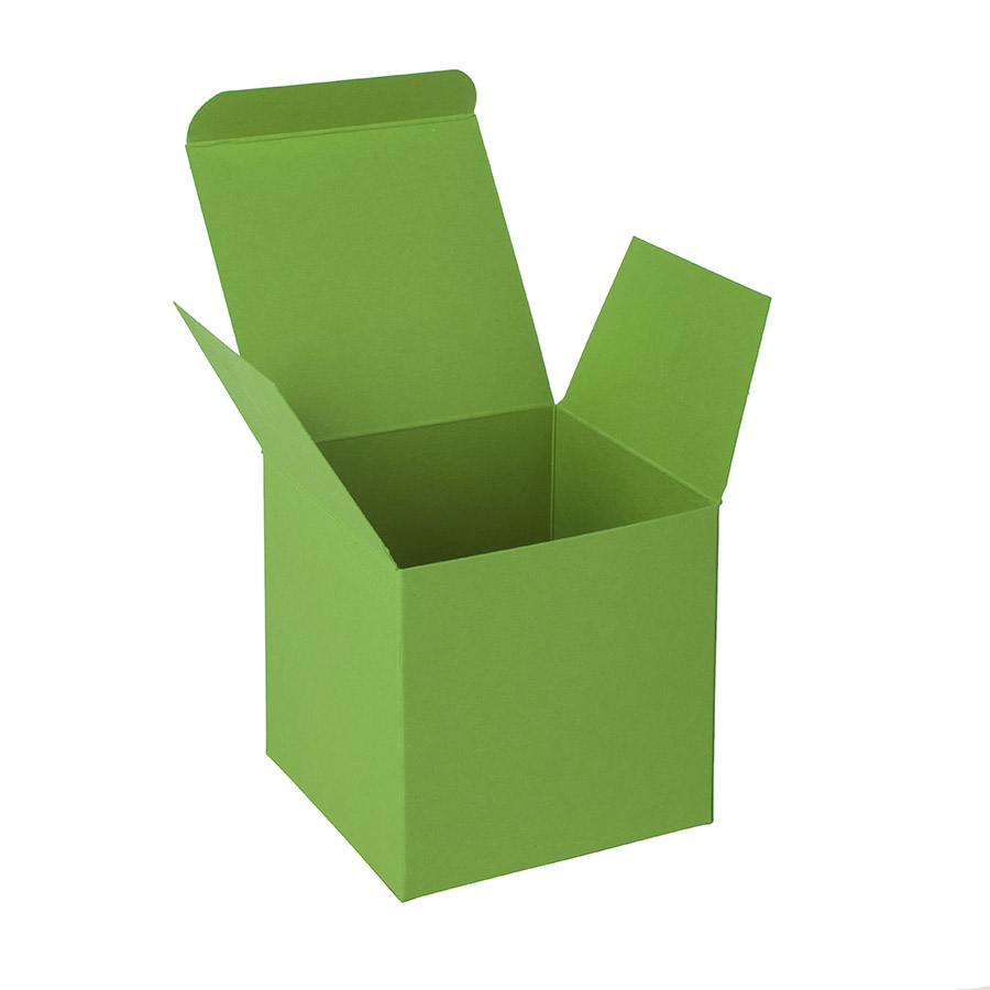 Коробка подарочная CUBE; 9*9*9 см; зеленое яблоко