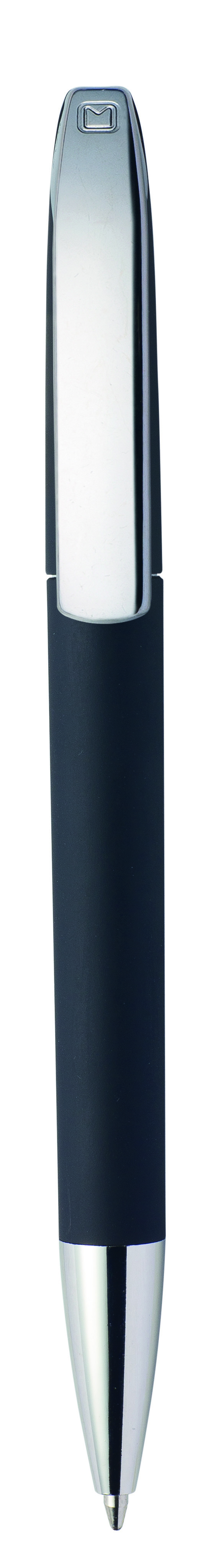 Ручка шариковая VIEW, черный, покрытие soft touch, пластик/металл