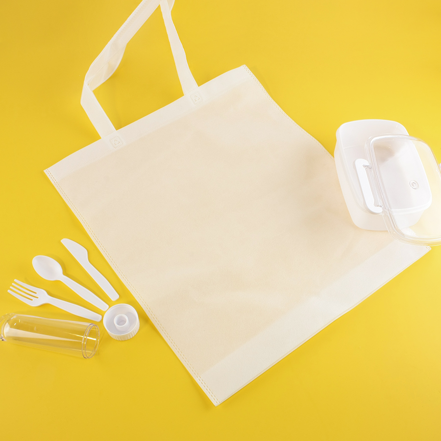 Набор подарочный FIRSTAID: сумка, ланчбокс, набор столовых приборов, белый