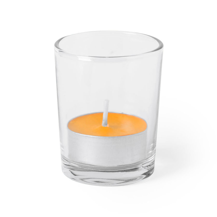 Свеча PERSY ароматизированная (апельсин), 6,3х5см,воск, стекло