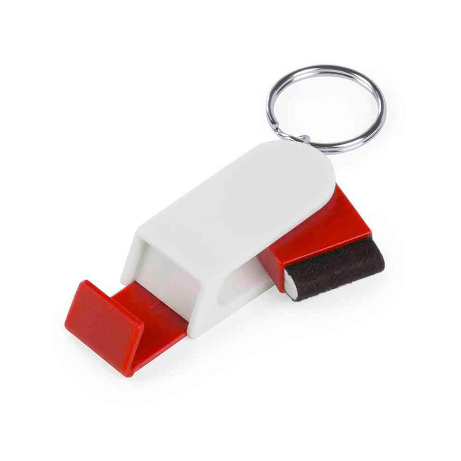 Брелок SATARI  с подставкой для телефона, пластик, красный, 2 x 4.8 x 1.3 см