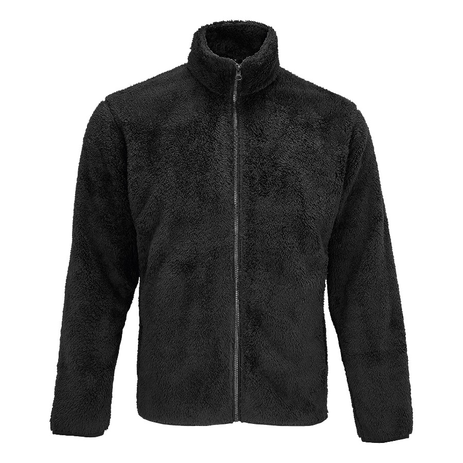 Куртка на молнии мужская FINCH, черный, M 100% полиэстер, 275 г/м2