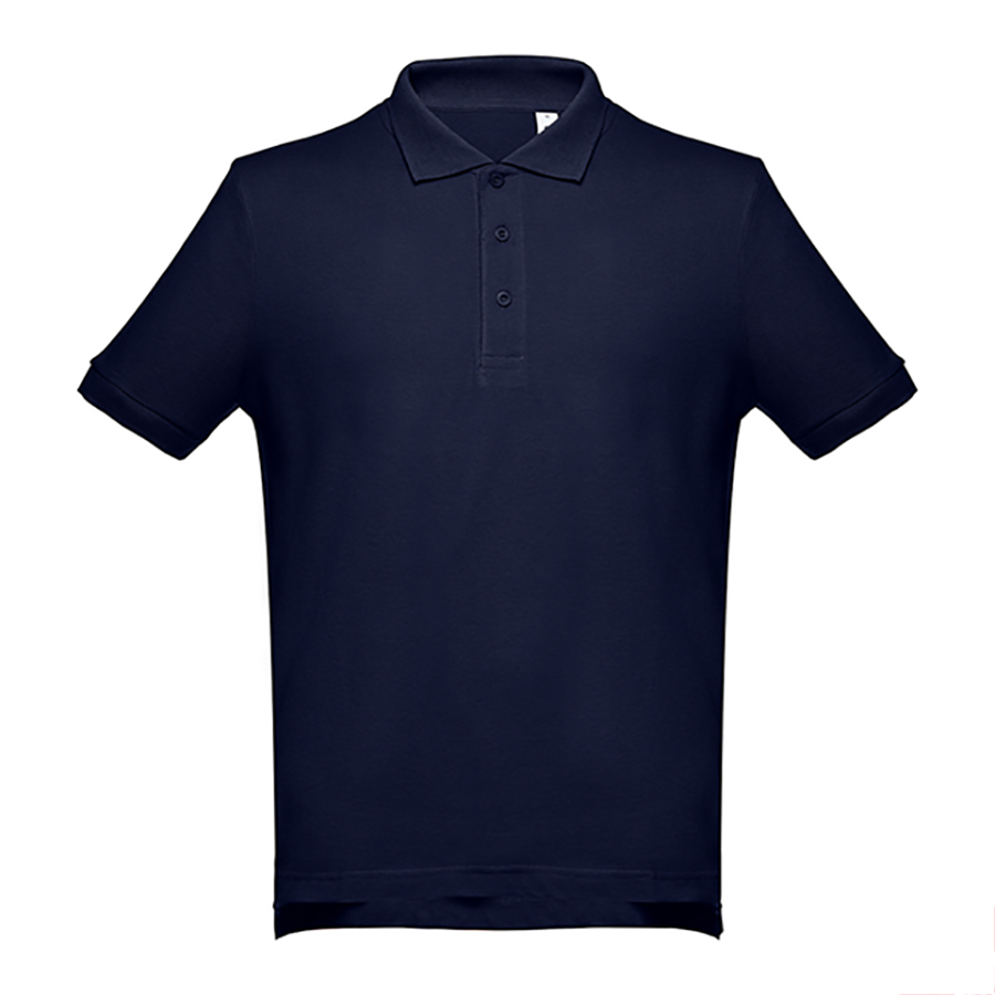 Рубашка-поло мужская ADAM, темно-синий, M, 100% хлопок, плотность 195 г/м2
