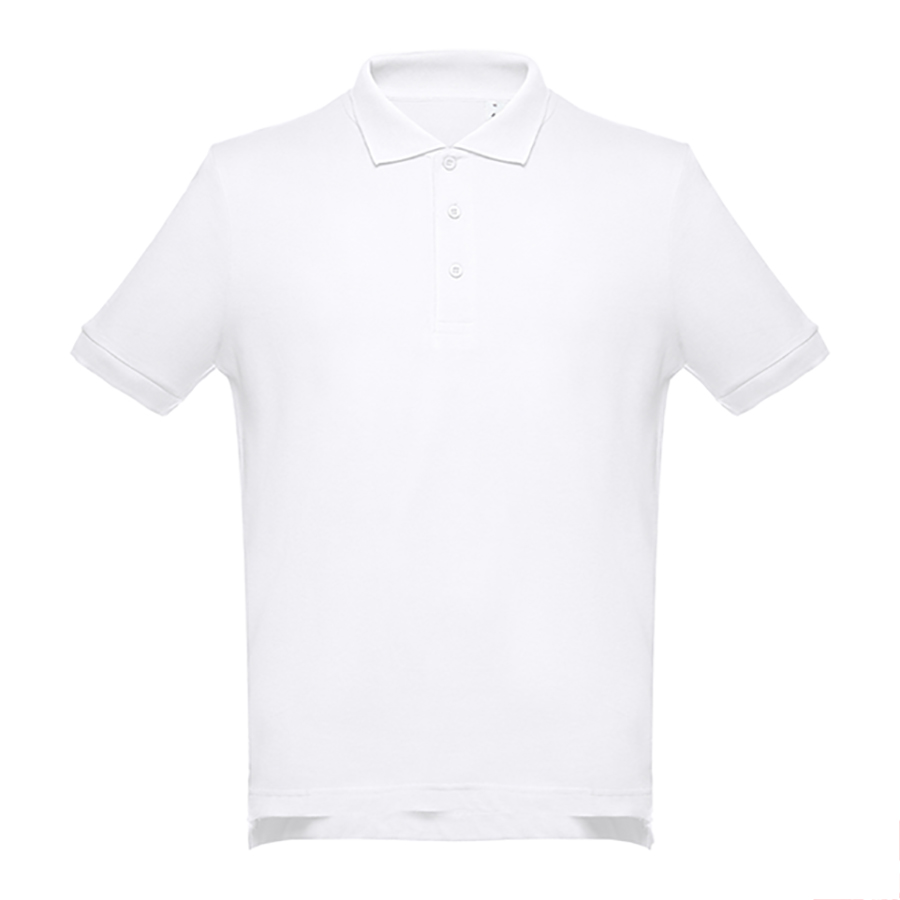 Рубашка-поло мужская ADAM, белый, M, 100% хлопок, плотность 195 г/м2