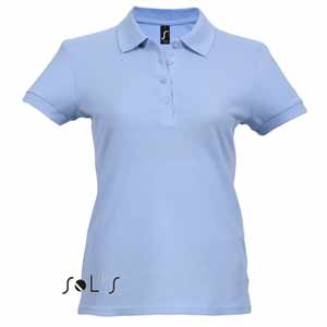 Поло женское PASSION, голубой, 2XL, 100% хлопок, 170 г/м2