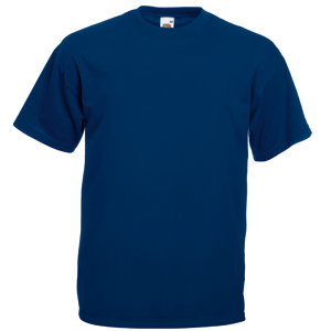 Футболка мужская VALUEWEIGHT T 165, темно-синий_S, 100% хлопок