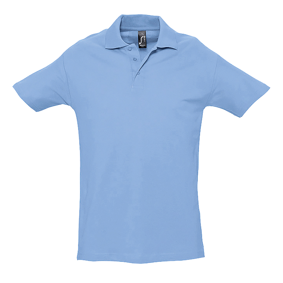 Рубашка поло мужская SPRING II,голубой,M,100% хлопок, 210/м2