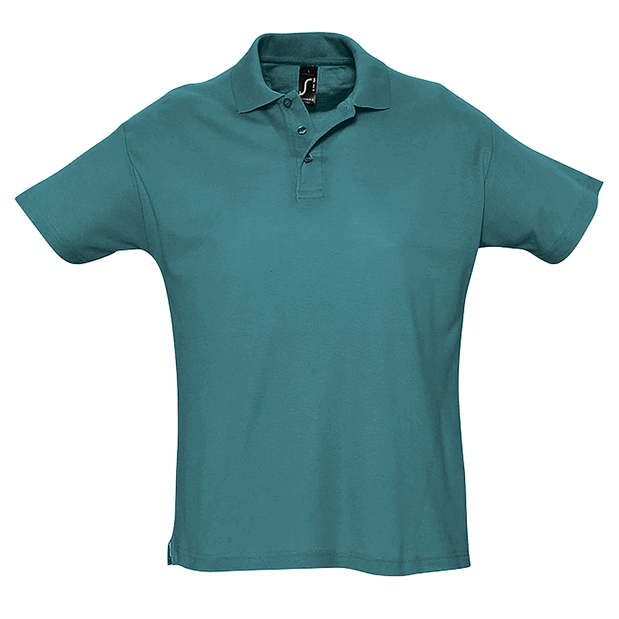 Рубашка поло мужская SUMMER II, лазурный, 2XL, 100% хлопок, 170 г/м2