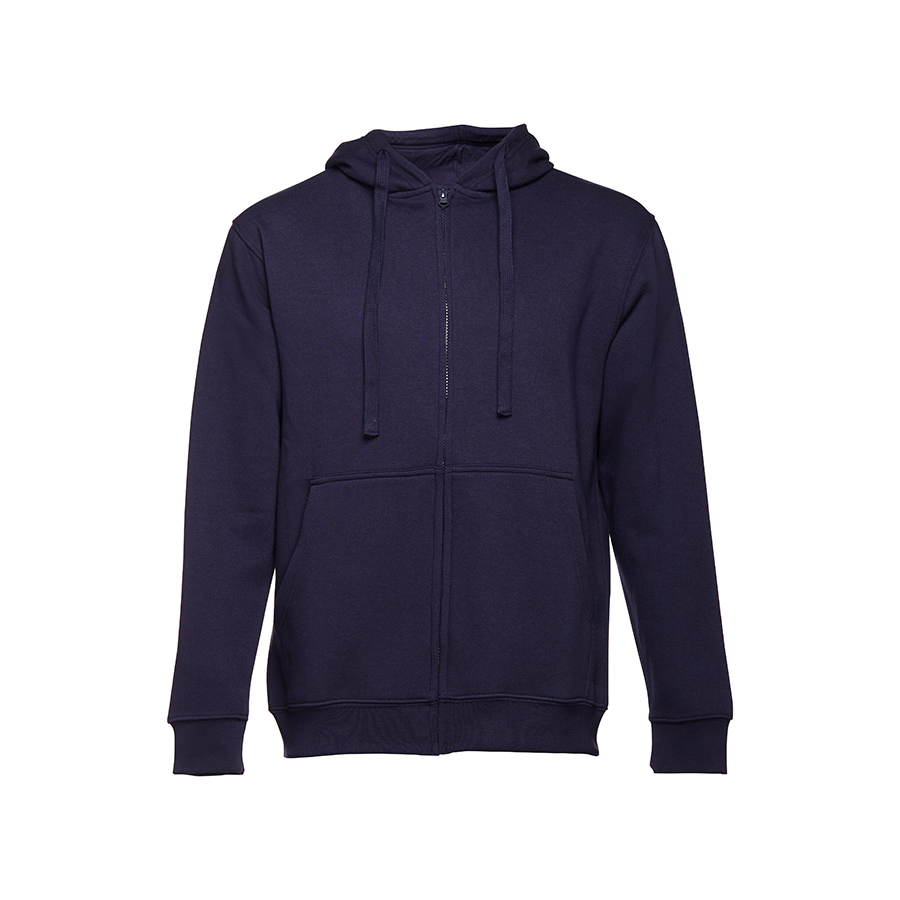 Толстовка мужская с капюшоном на молнии AMSTERDAM, темно-синий, 2XL, 50% хлопок, 50% п/э, 320 г/м2