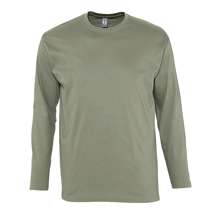 Футболка мужская с длинным рукавом MONARCH, хаки, 5XL, 100% хлопок, 150 г/м2