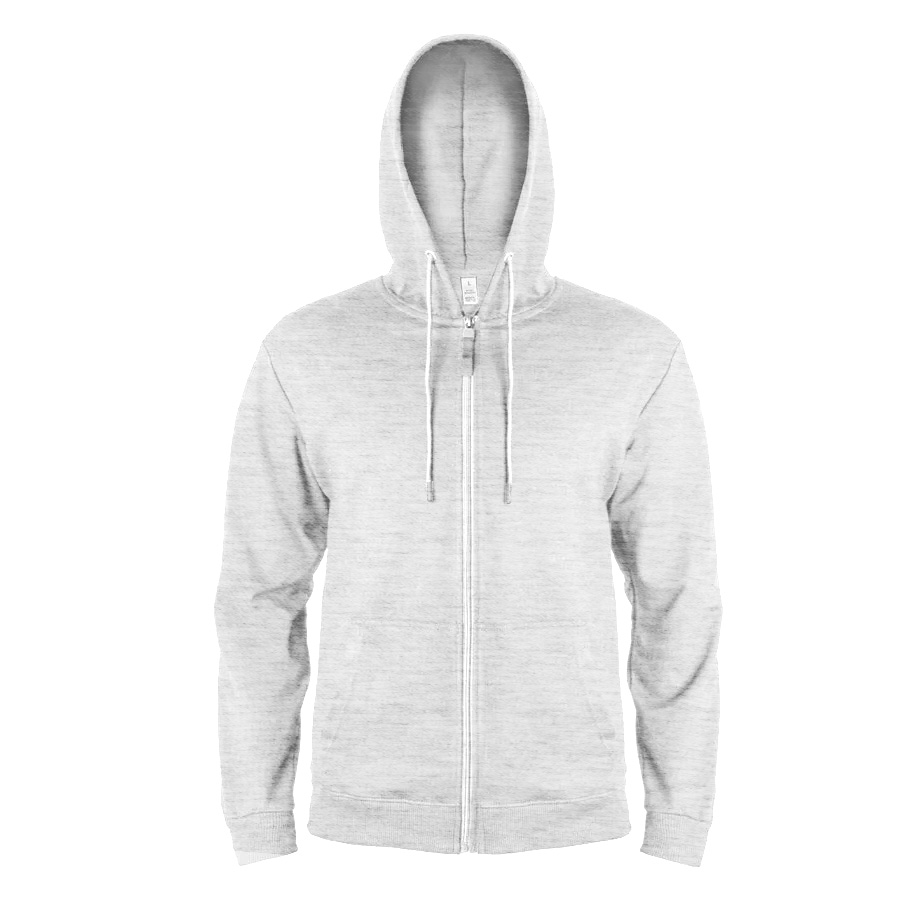 Толстовка мужская на молнии с капюшоном EVEREST 2, св-с.м, 3XL, 50 % хлопок, 50% полиэстер, 260 г/м2
