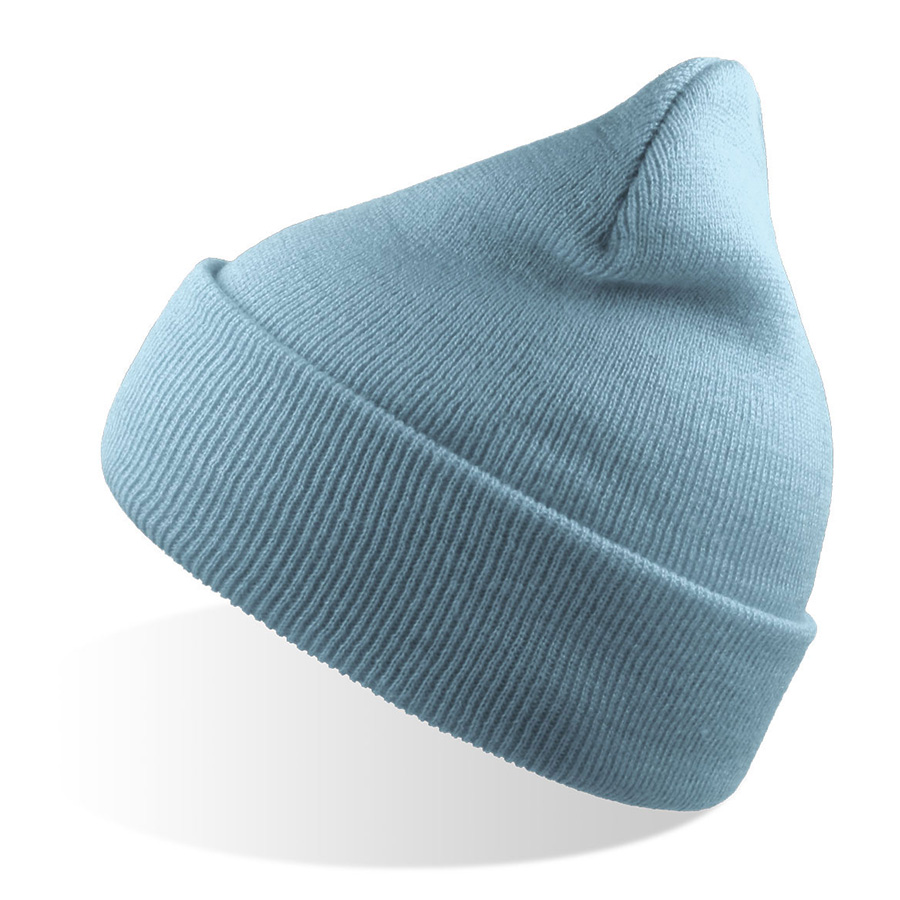 Шапка вязаная  двойная Wind-S, светло-голубой, 100% переработанный полиэстер