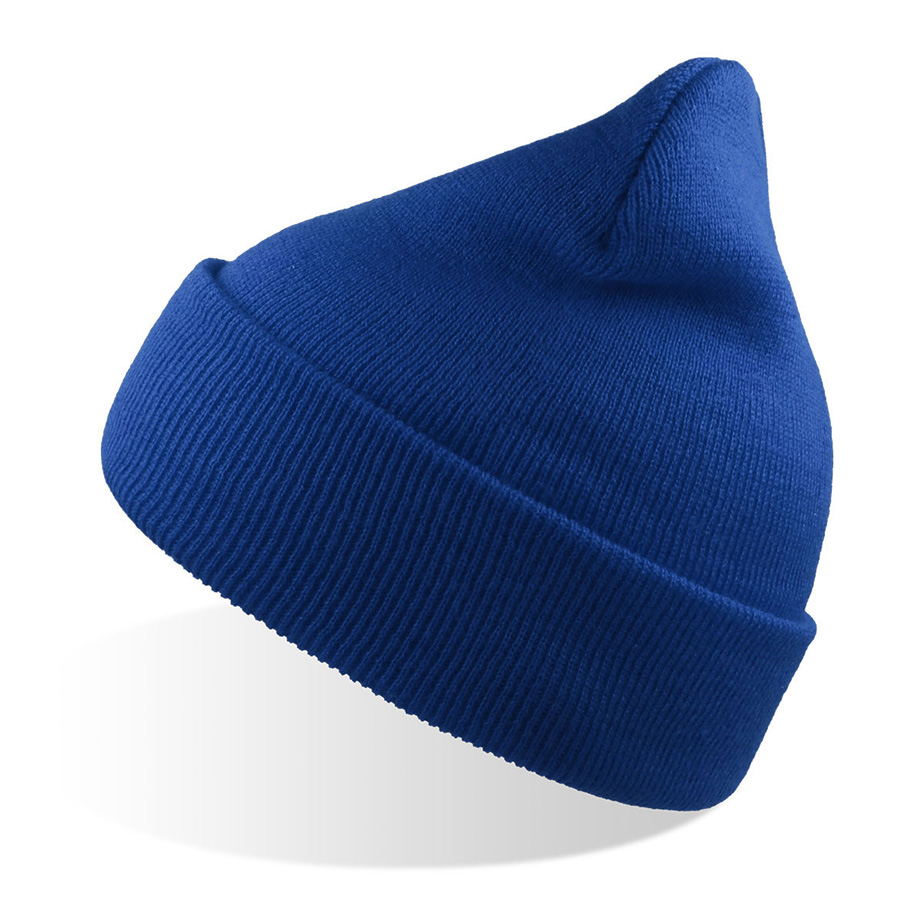 Шапка вязаная  двойная Wind-S, ярко-синий, 100% переработанный полиэстер