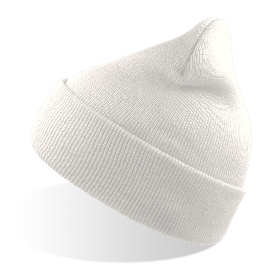 Шапка вязаная  двойная Wind-S, белый, 100% переработанный полиэстер