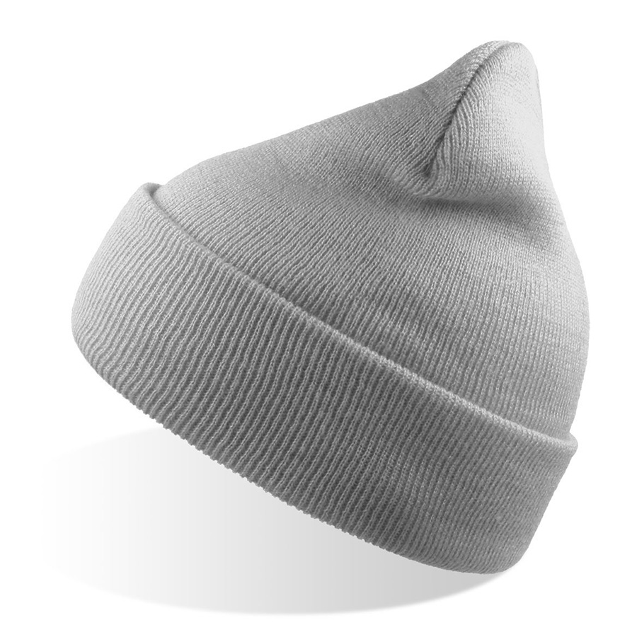Шапка вязаная  двойная Wind-S, светло-серый, 100% переработанный полиэстер