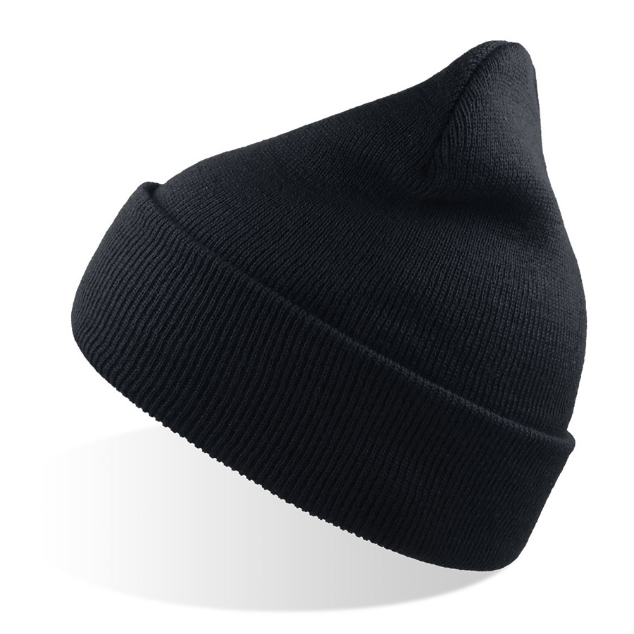 Шапка вязаная  двойная Wind-S, тёмно-синий, 100% переработанный полиэстер