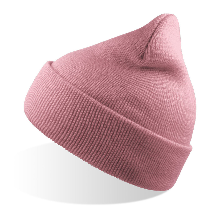 Шапка вязаная  двойная Wind-S, светло-розовый, 100% переработанный полиэстер
