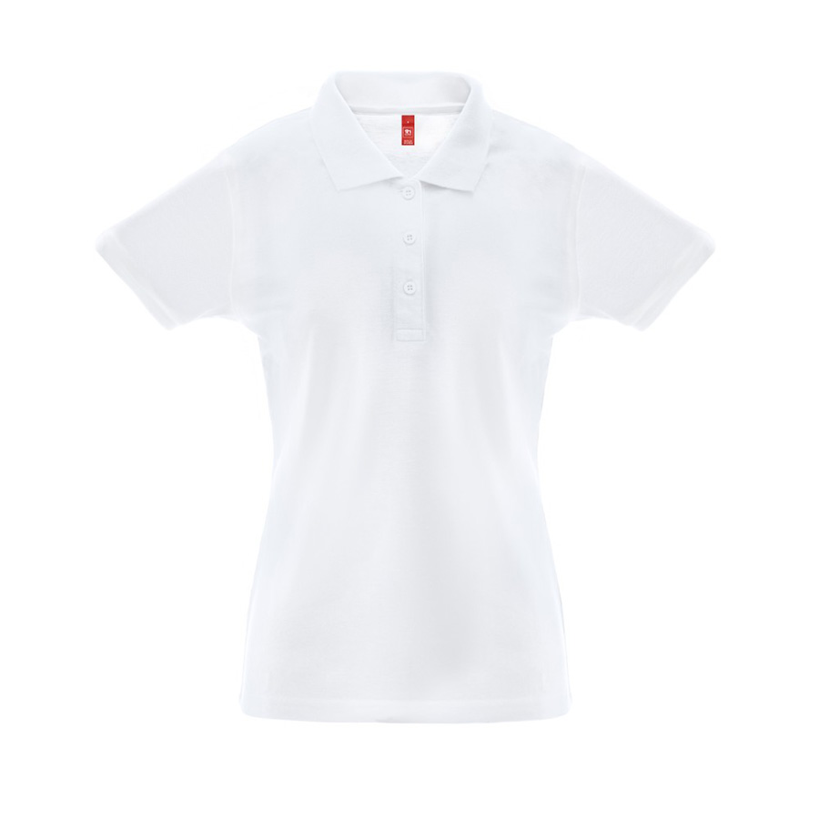 Рубашка-поло женская BERLIN WOMAN, к/р, белый, 2XL, 65% полиэстер, 35% хлопок, плотность 200 г/м2