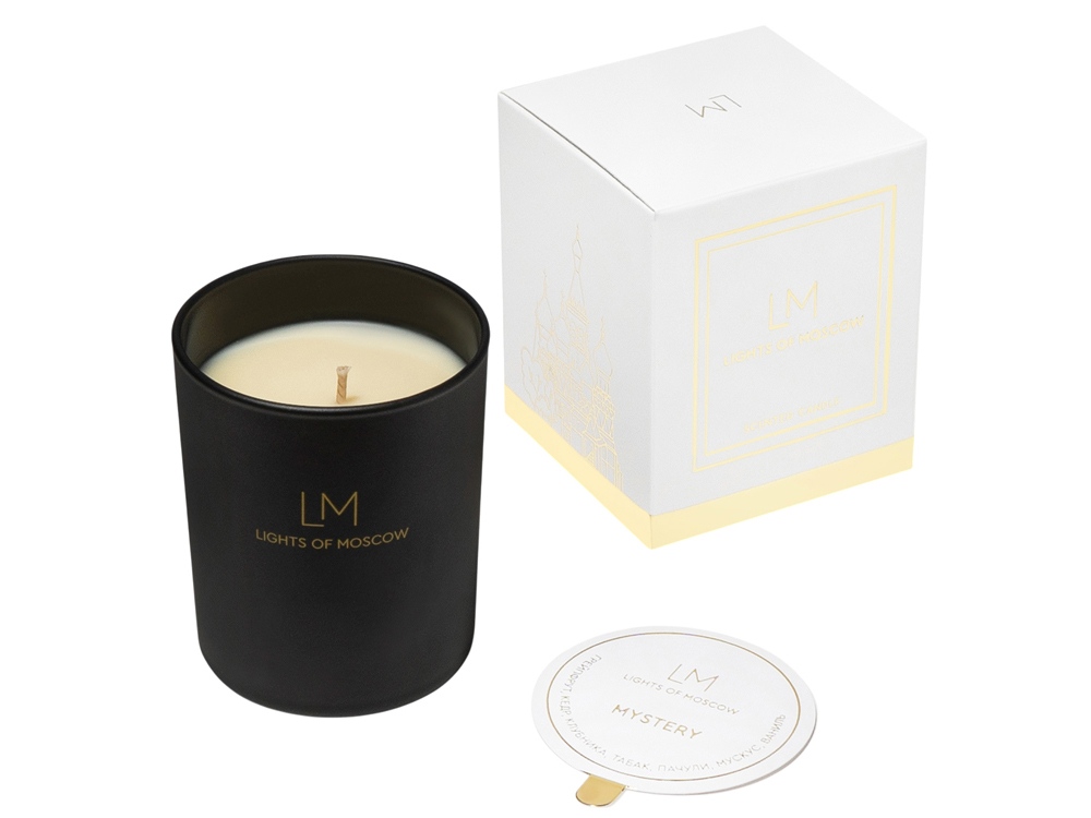 Ароматическая свеча в черном стакане Mystery, коллекция Exclusive, 250 мл