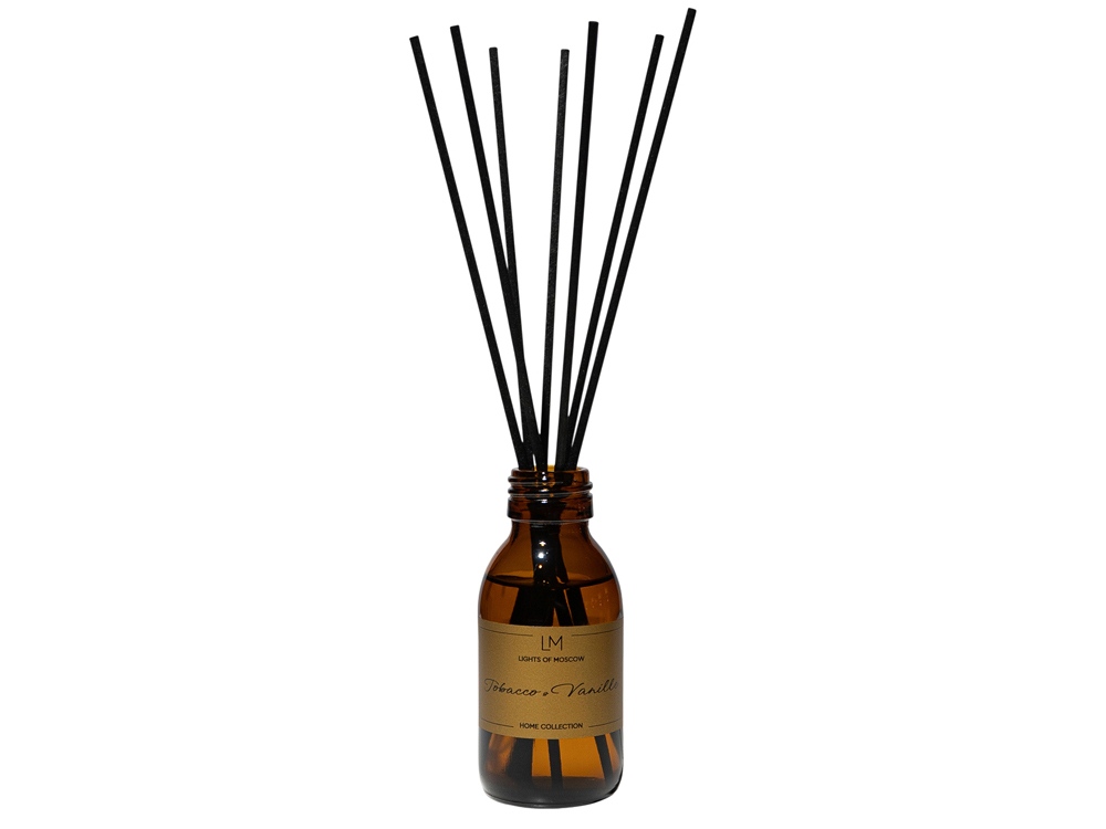 Ароматический диффузор с палочками, табак и ваниль, 100 мл