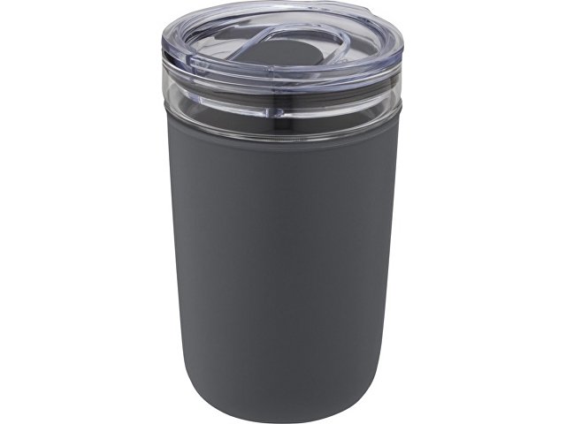 Стеклянная кружка Bello с внешней стенкой из переработанного пластика