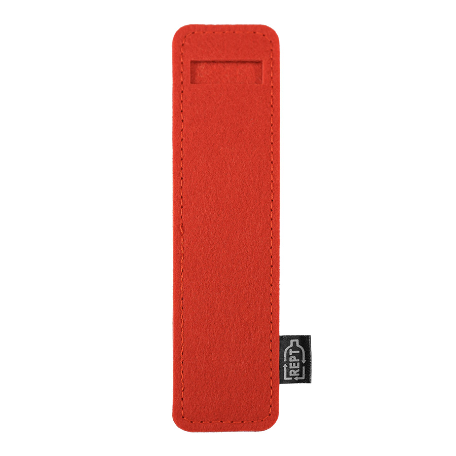 Футляр для одной ручки ELEGY 4х17 см, зеленый, RPET фетр