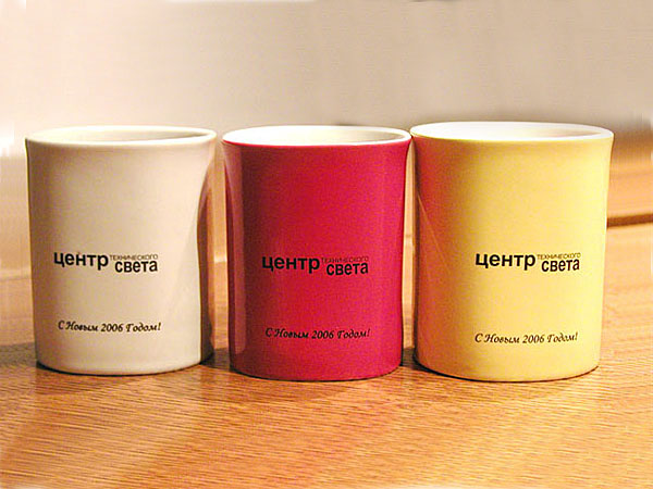 Наненсение логотипа на посуду