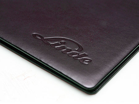 Блинтовое тиснение кожи